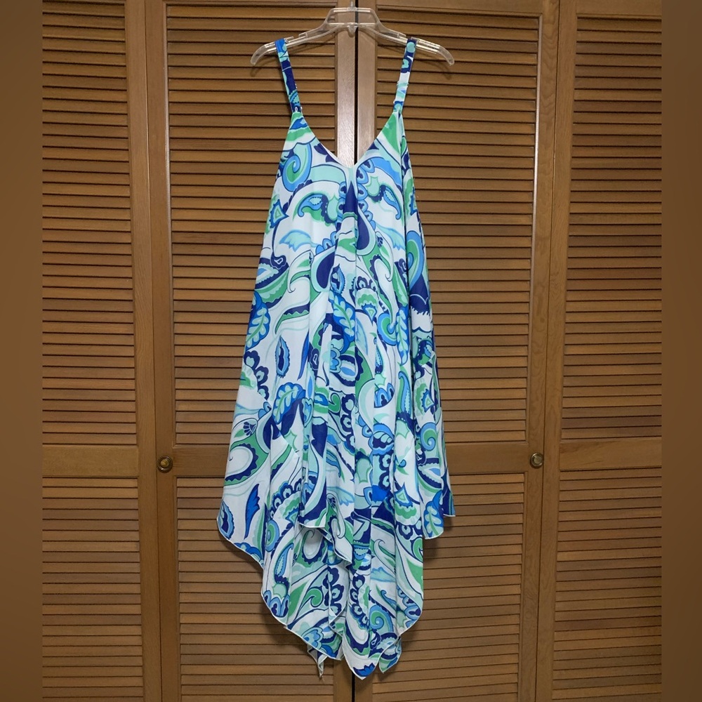 Mlle Gabrielle Asymmetrical V-Neck Sundress 1X